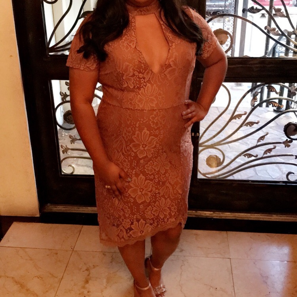 Mauve Lace Dress